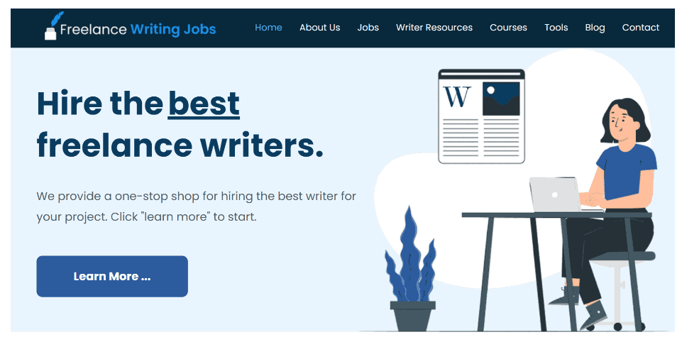 Freelance writing jobs home page