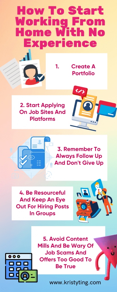 5 Steps To Start Working From Home Infographic