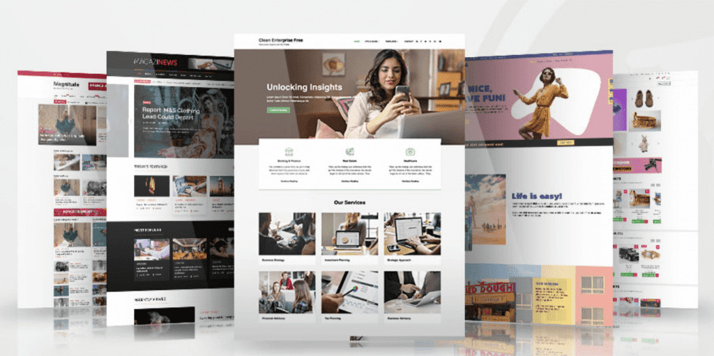Wordpress theme examples