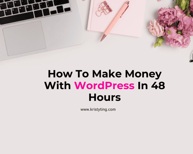 how to make money with WordPress in 48 hours