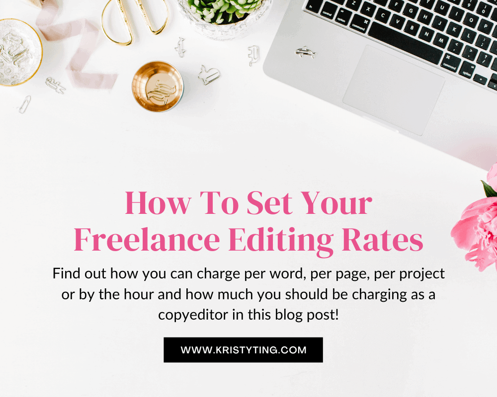how to set your freelance editing rates featured