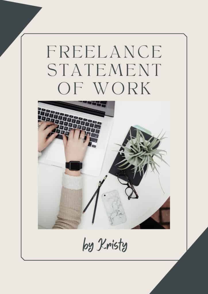 freelance statement of work template download