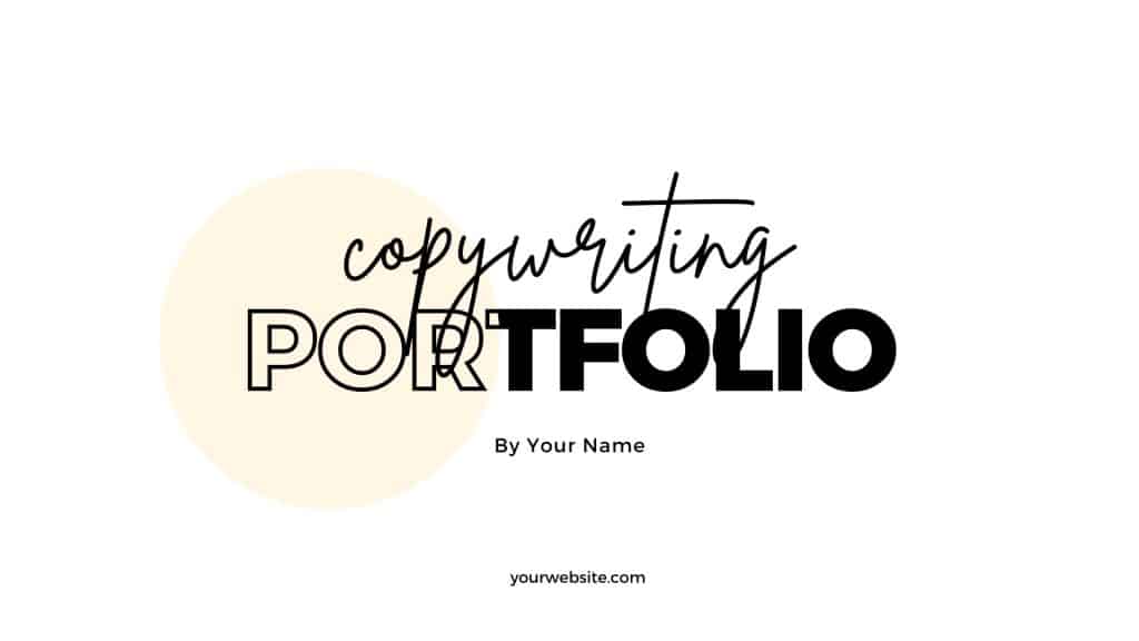 copywriting portfolio