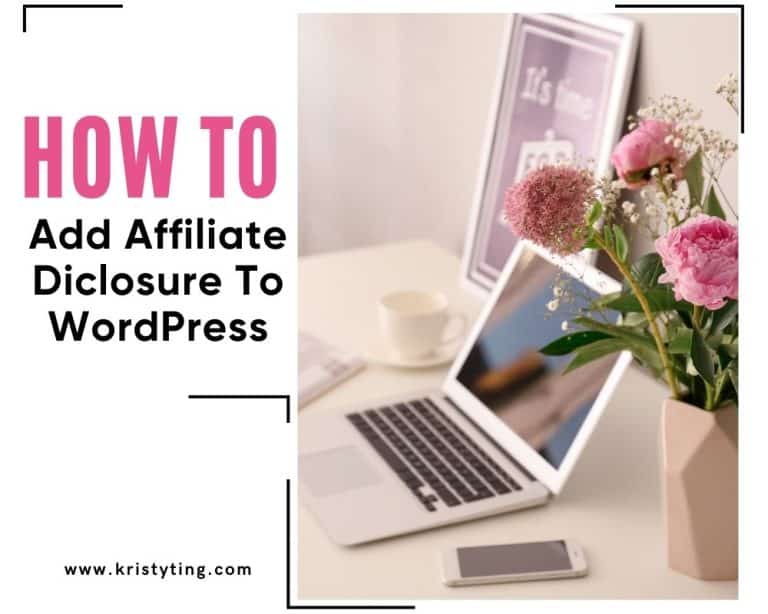 how to add affiliate disclosure to wordpress