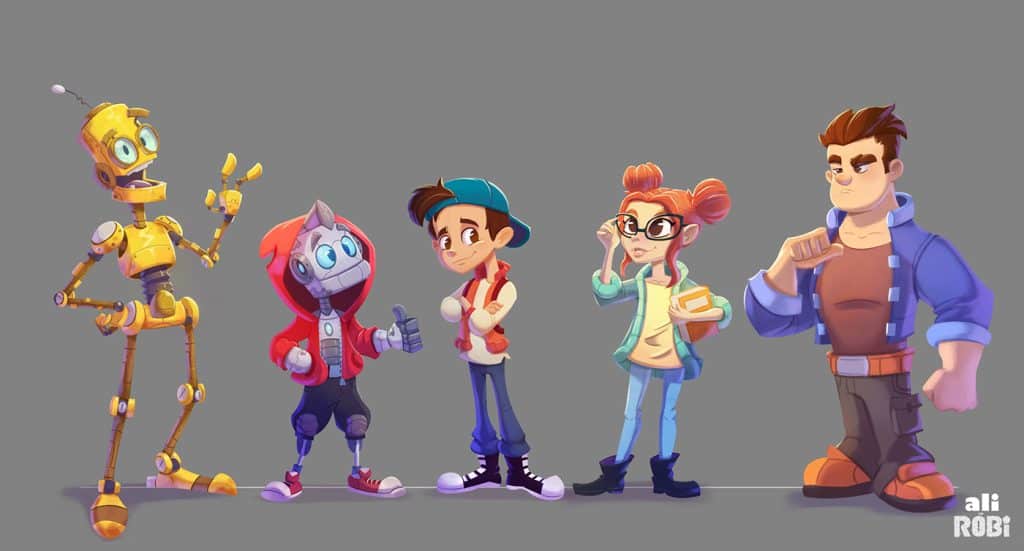 5 character design