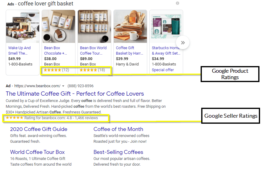 google reviews for online stores