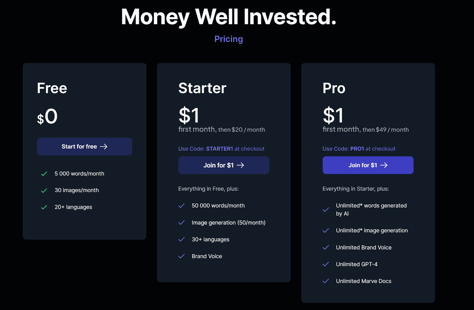 Sincode AI pricing plans