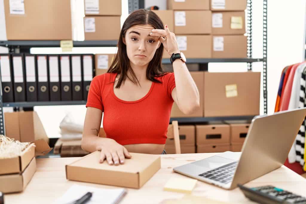 Stressed with the reviews she is getting from users