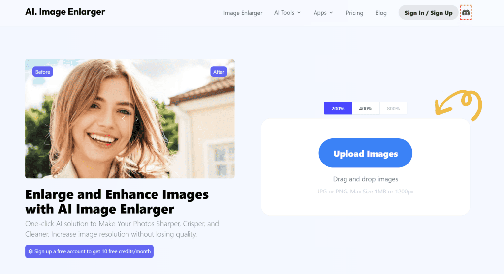 freelancing with AI: Image enlarger tool