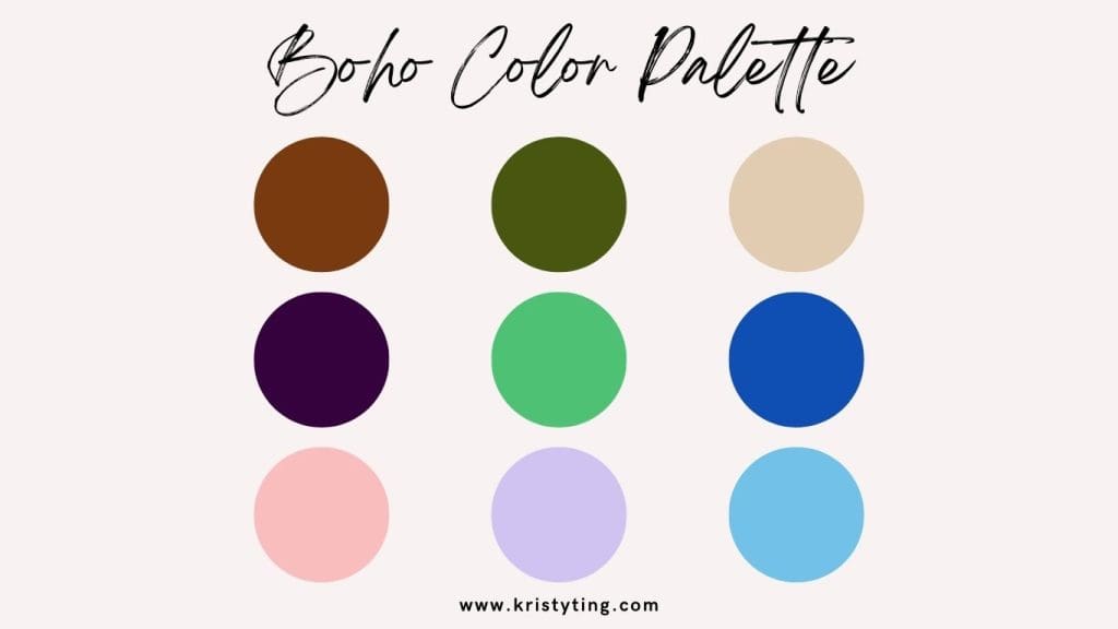 boho Instagram highlight covers  - color pallete