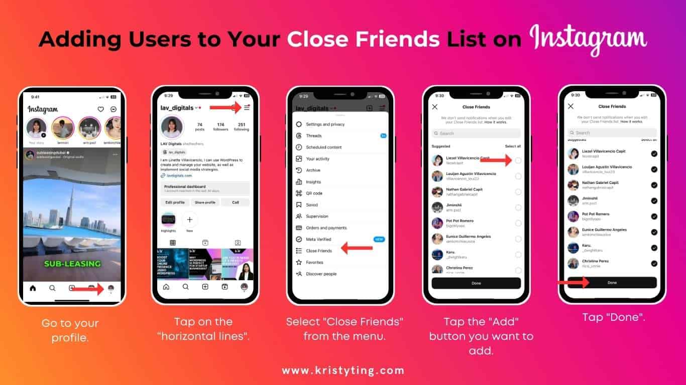 What Does CF Mean On Instagram - Step by step how to add your close friends list on Instagram