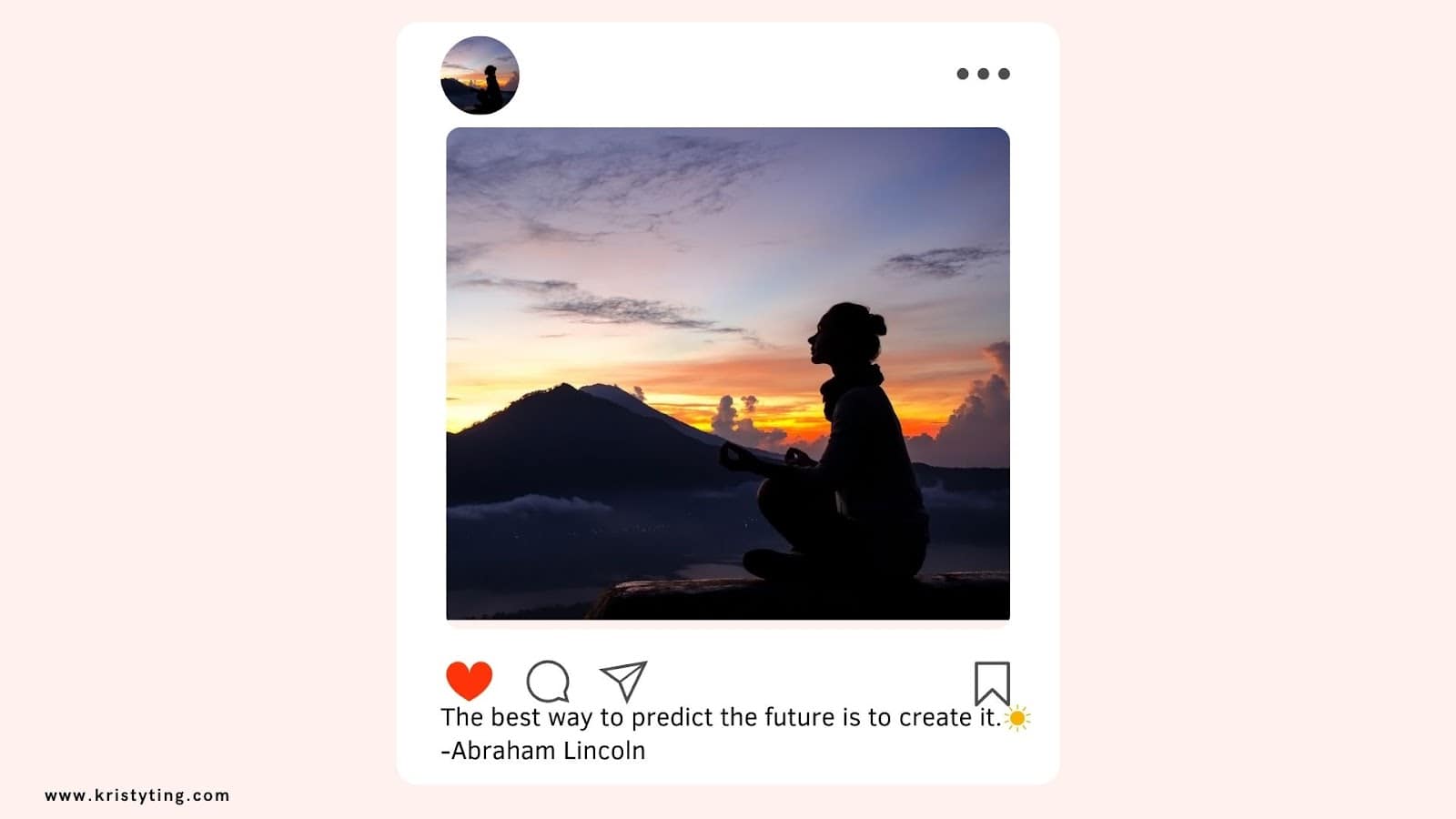 Awoman doing yoga on a calm with relaxing view