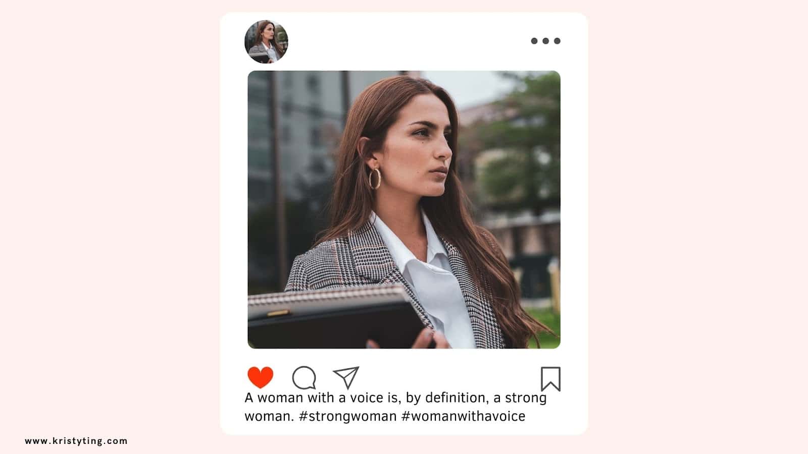 Instagram Captions For Girls -  image of a strong, beautiful, and confident woman