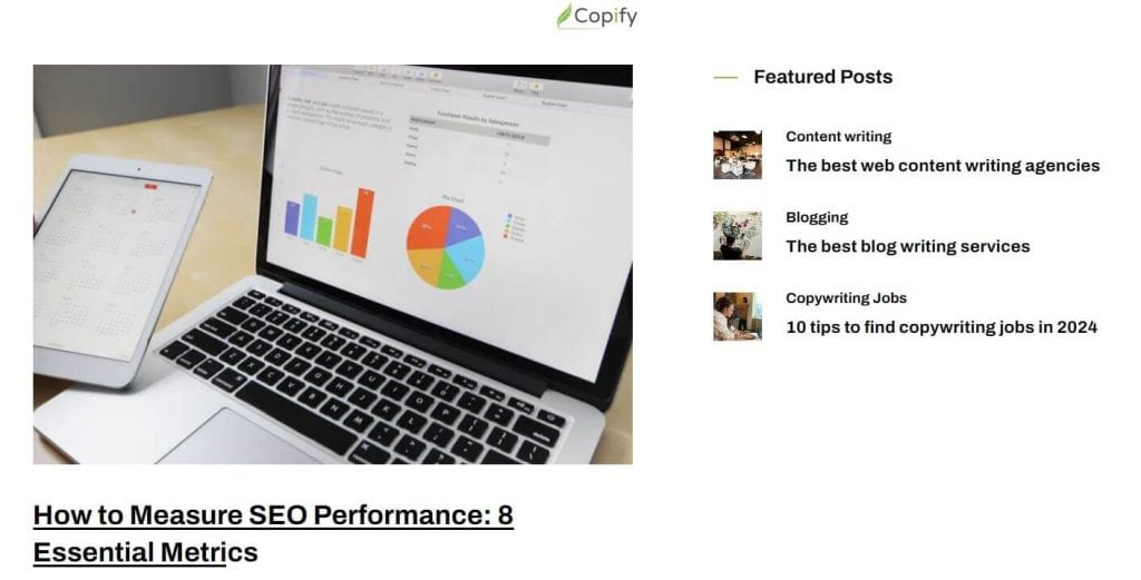 Copify services - best website copywriters