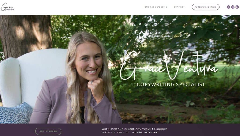 Grace Ventura copywriting specialist