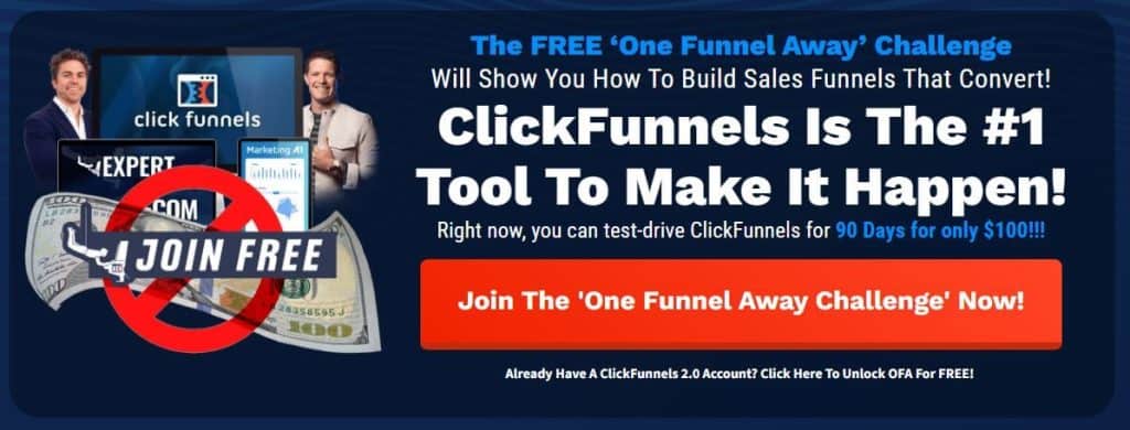 Your First Funnel challenge by Clickfunnels