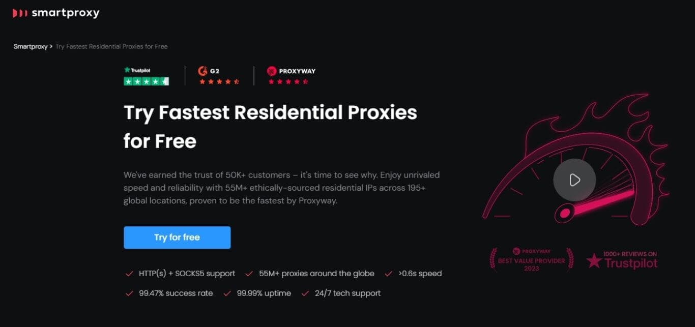 Smart Proxy website