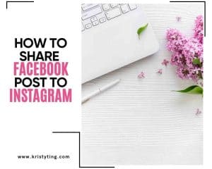 how to share facebook post to instagram