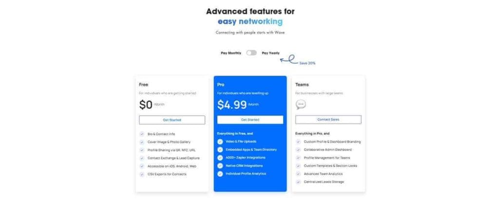 wave pricing plan