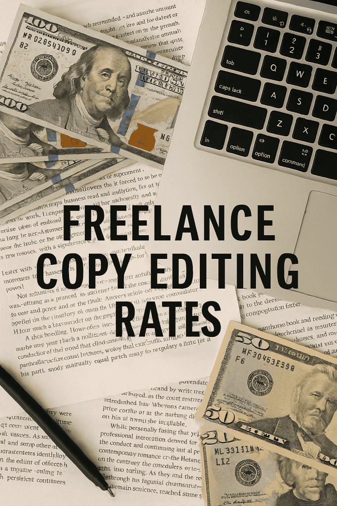 title cover of freelance copy editing rates