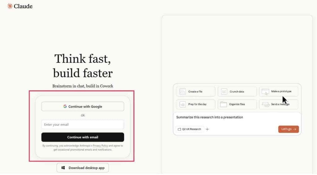 Best Freelancer Tools: Claude.ai official website homepage