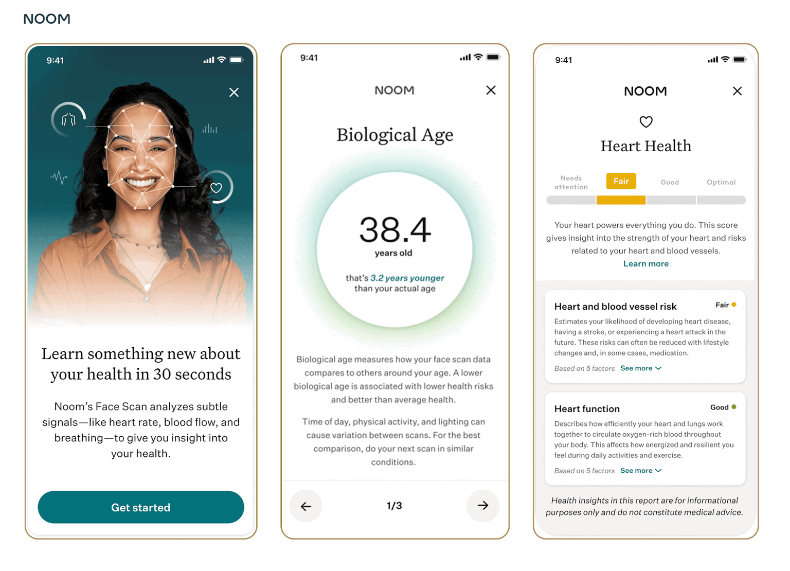 Noom - using a quiz to get people to click its ad: Image depicts Noom's app and quiz