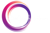 Logo in white - gradient circle